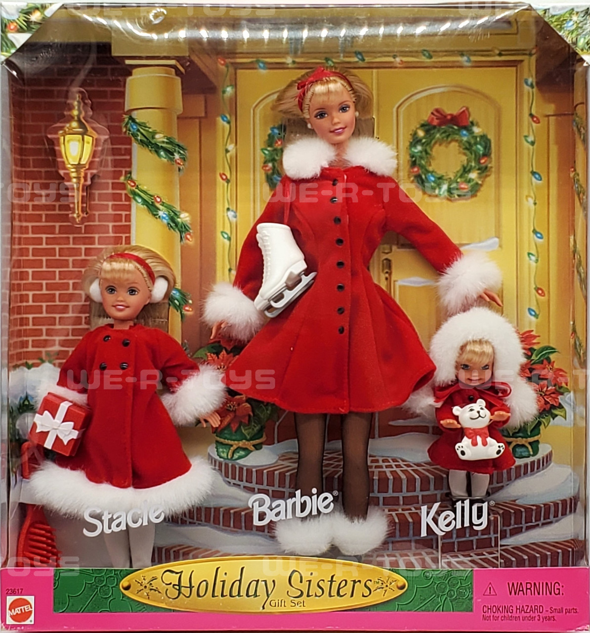 Barbie Holiday Sisters Gift Set Barbie Kelly and Stacie Dolls 1999 Mattel  23617