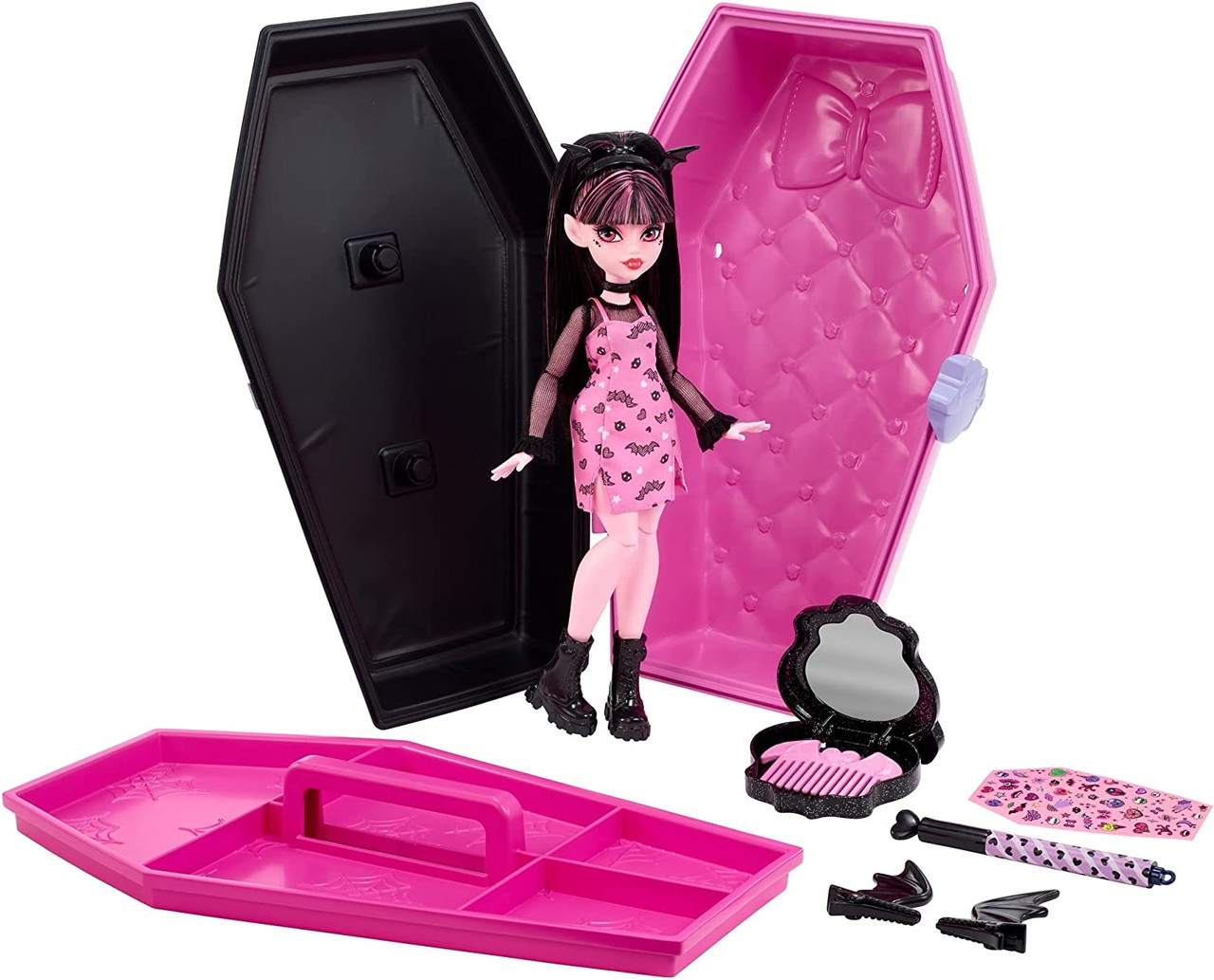 Monster High Draculaura Gore-Ganizer Doll and Playset 2022 Mattel HJH64