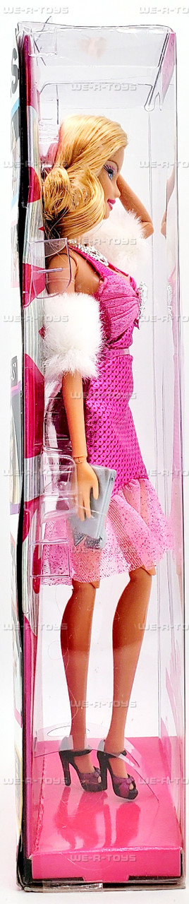 Barbie Fashionistas Glam Doll Pink Dress 100+ Poses 2009 Mattel R9878 Barbie Fashionistas Glam Doll Pink Dress 100+ Poses 2009 Mattel R9878