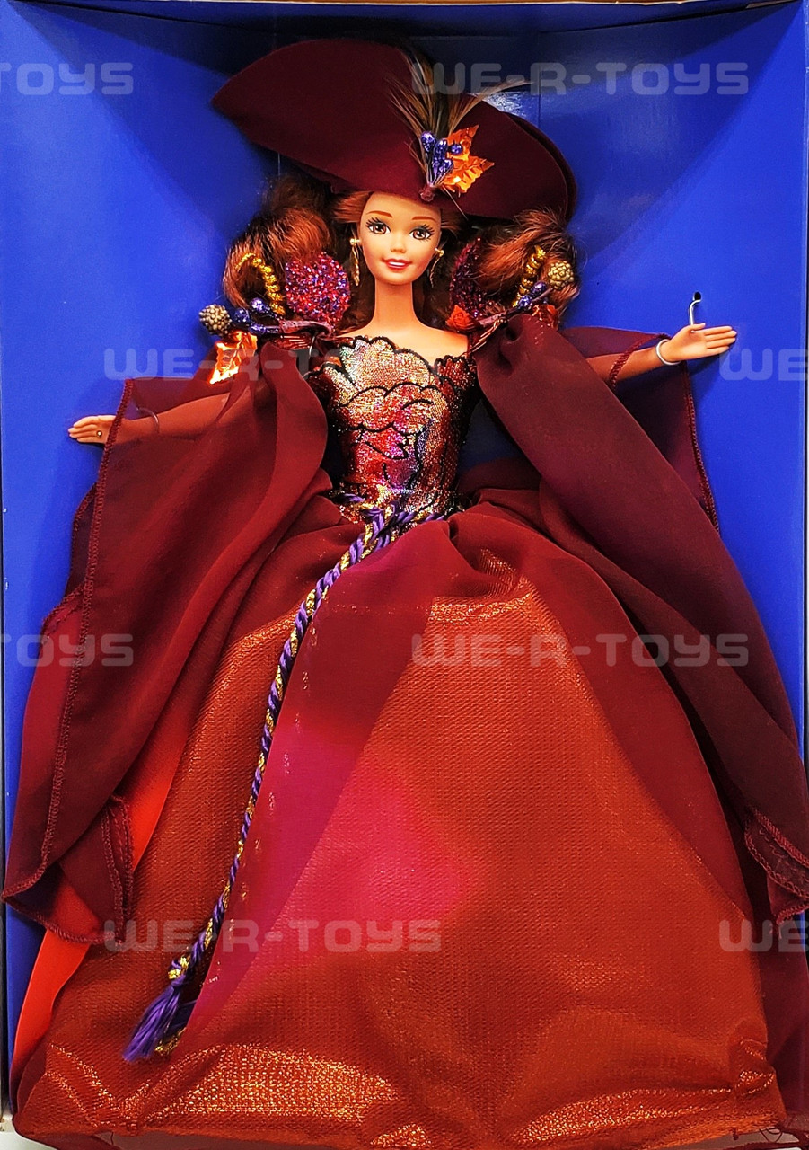 バービー限定AutumnGlory Barbieドレス1995年ヴィンテージ Autumn Glory Barbie Doll Enchanted Seasons Collection 1995 Mattel
