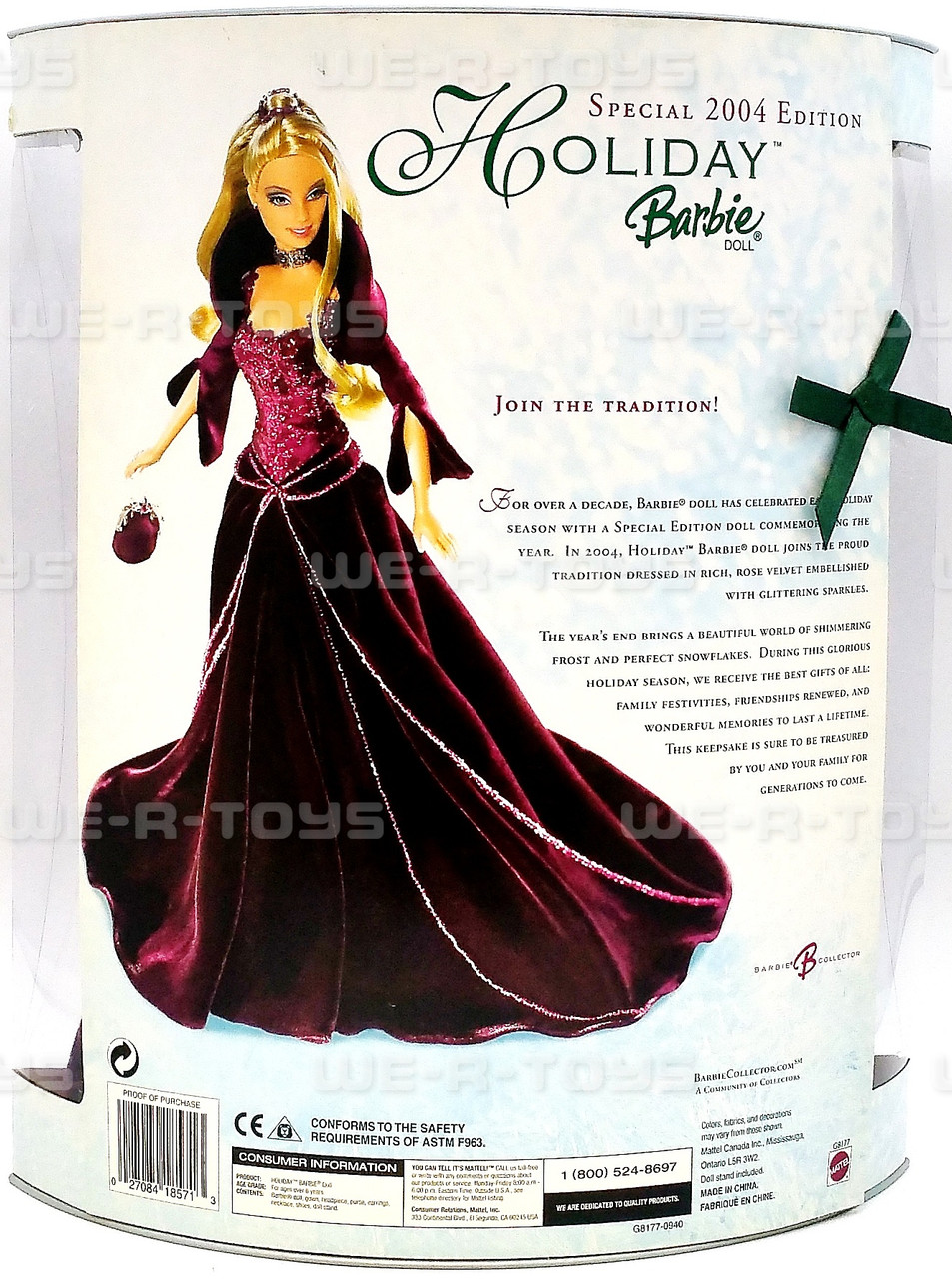 2004 Holiday Special Edition Barbie Doll Mattel #G8177