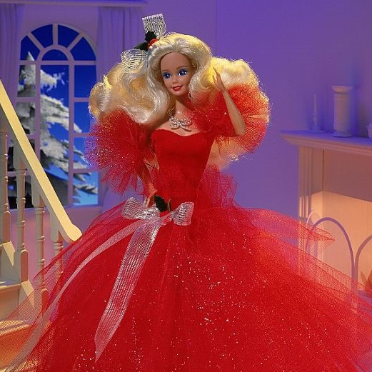 happy holidays barbie red dress Barbie Signature 2022 Holiday Barbie Doll (Red Hair), 6 Years and Up