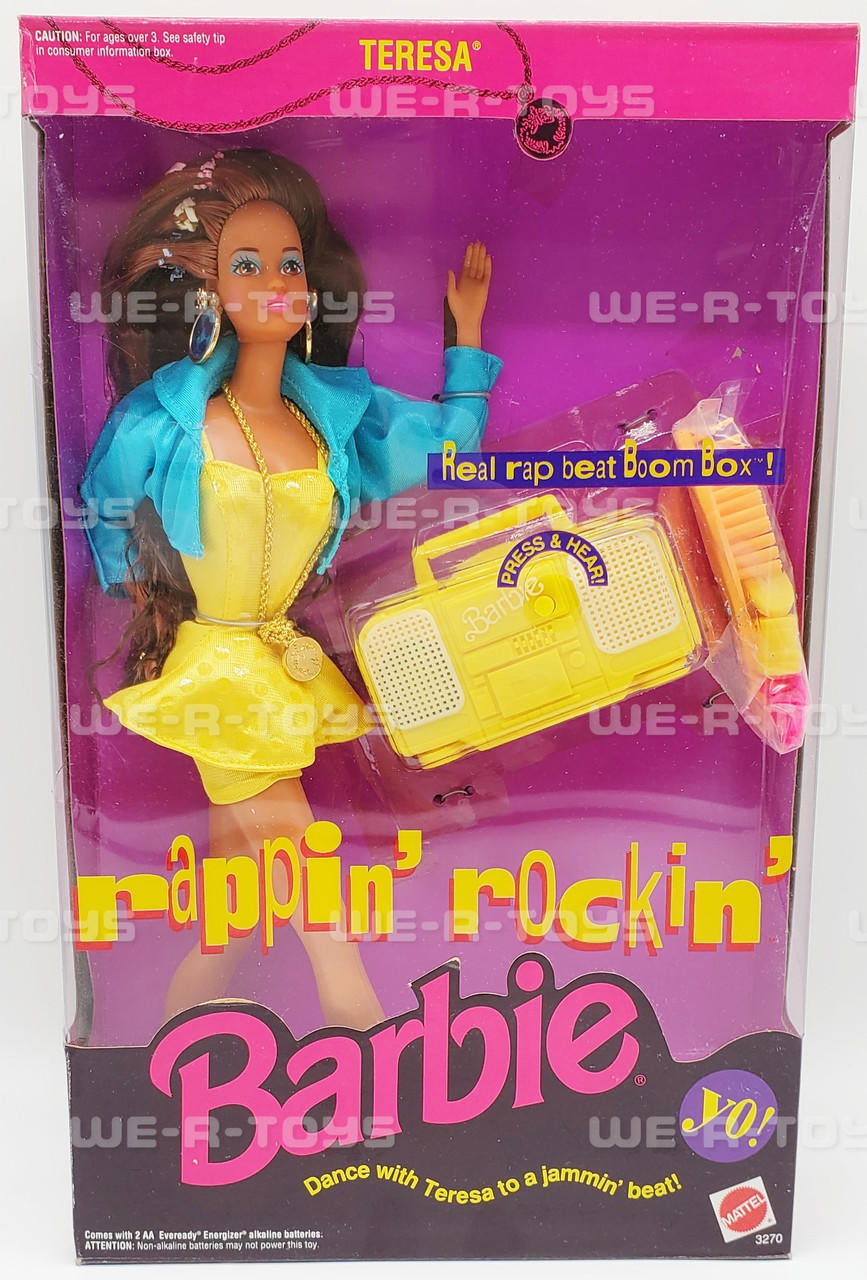 Barbie Rappin' Rockin' Teresa Doll Mattel 1991 No. 3270 NRFB