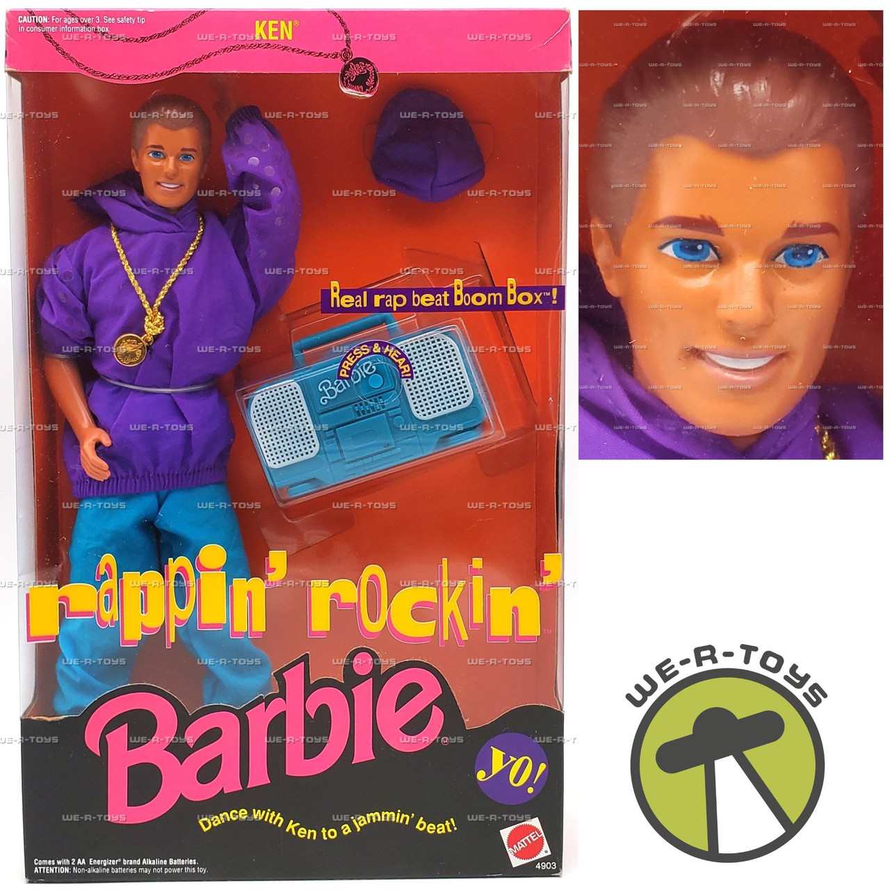Barbie Rappin' Rockin' Ken Doll Mattel 1991 No. 4903 - We-R-Toys