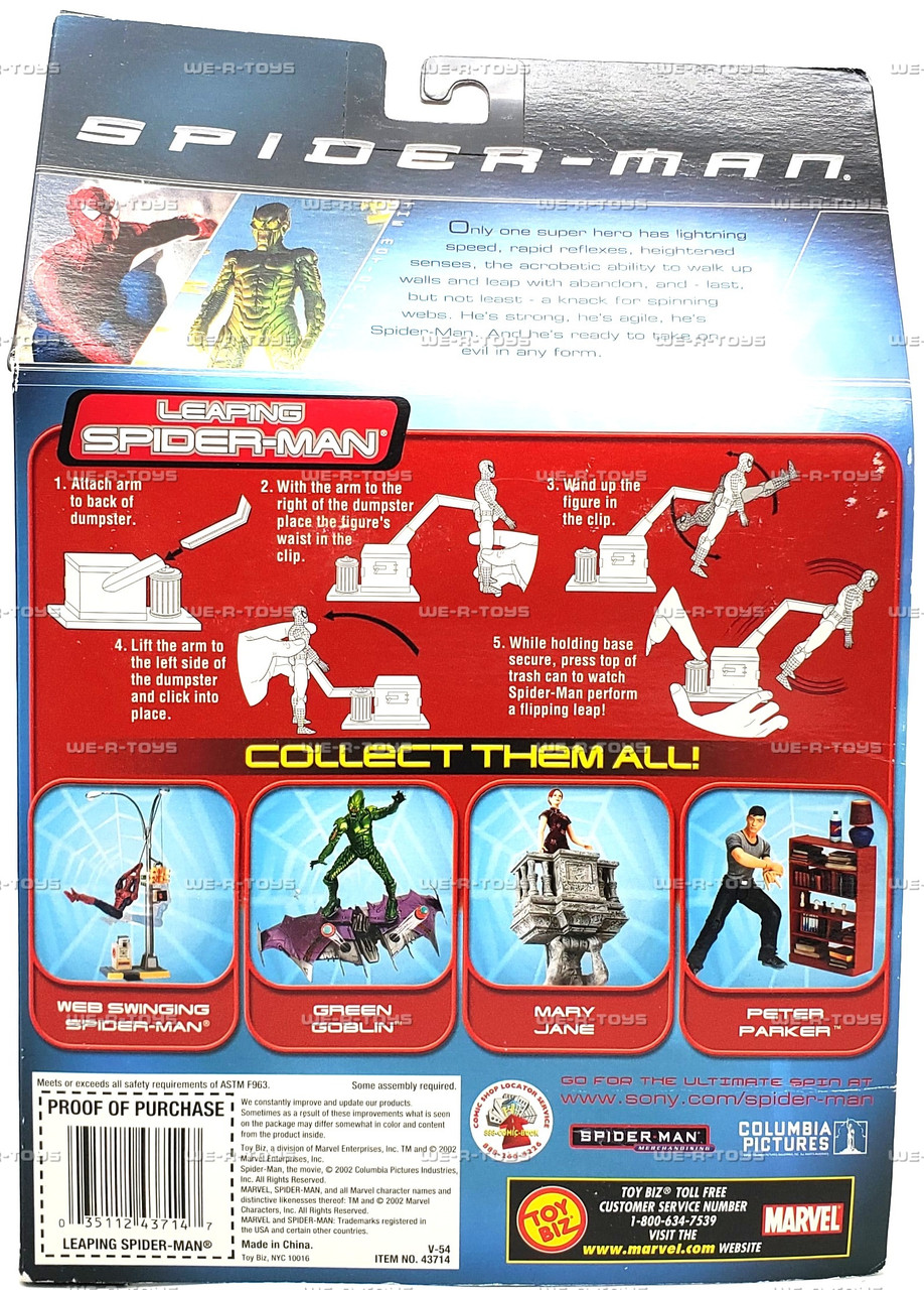 Marvel's Leaping Spider-Man Action Figure Series 2 Toy Biz 2002