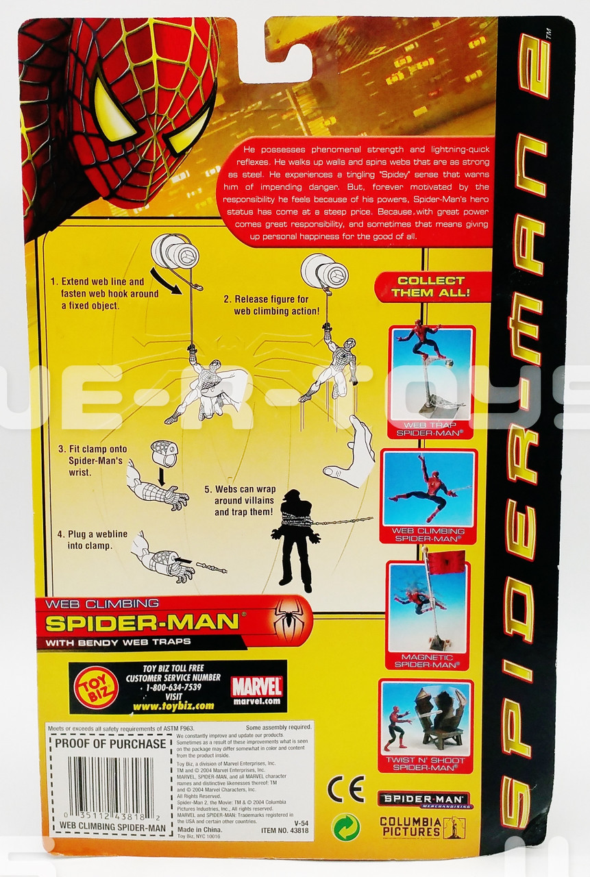 Marvel's Spider-Man 2 Web Climbing Spider-Man Action Figure Toy