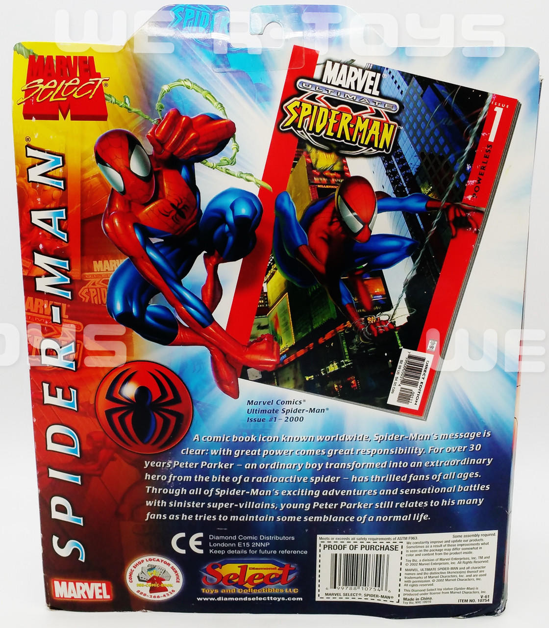 spiderman 1 toys 2002