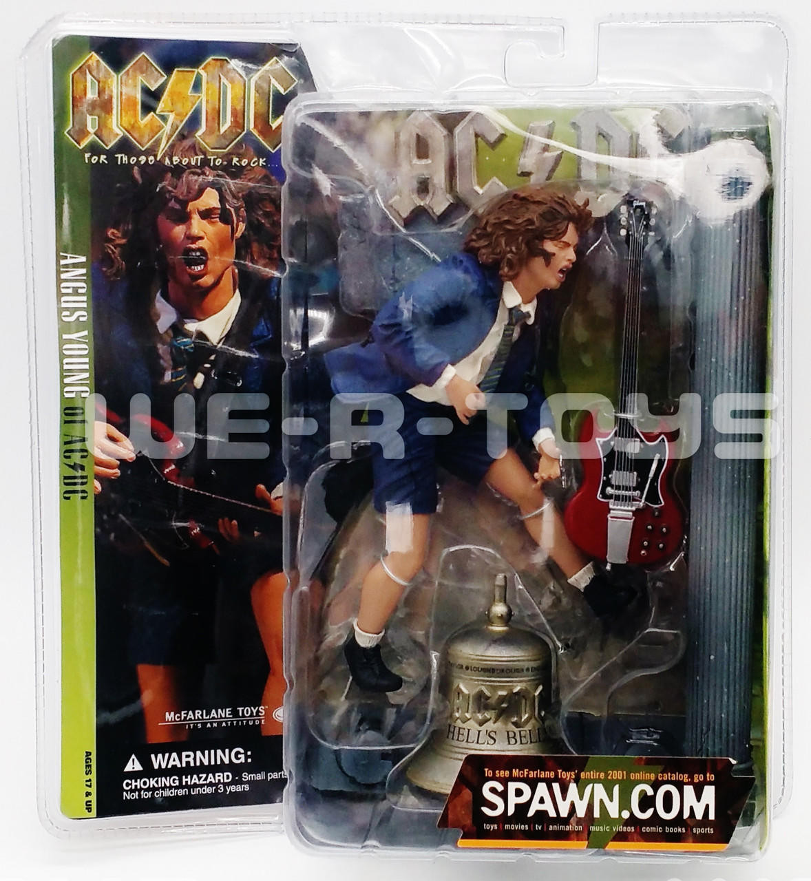 AC/DC Angus Young in Schoolboy Outfit Action Figure McFarlane Toys 2001 NRFP