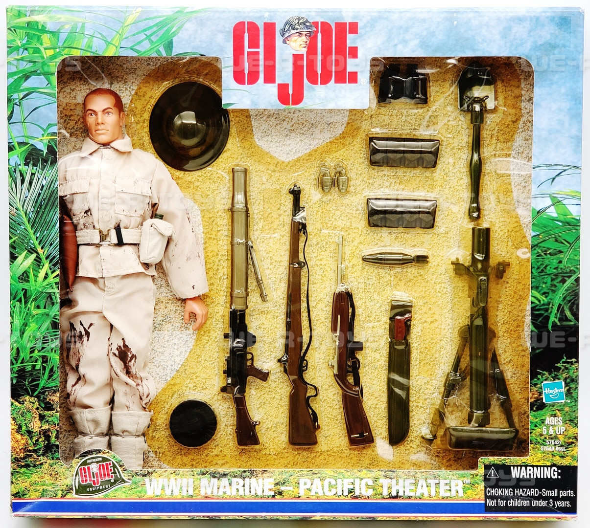 G.I. Joe WWII Pacific Marine Action Figure Hasbro 2000 No. 57642