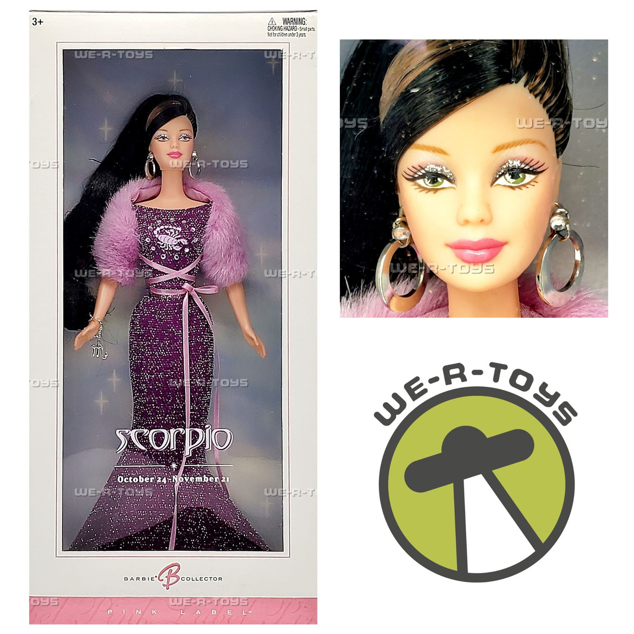 Barbie Scorpio Doll October 24 - November 21 Pink Label 2004