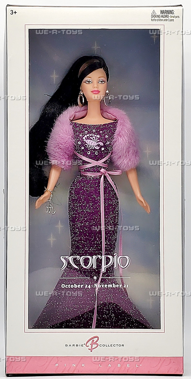 Barbie Scorpio Doll October 24 - November 21 Pink Label 2004