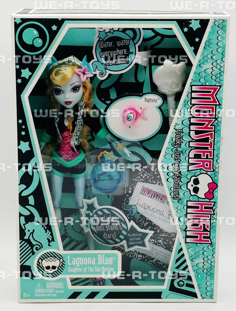 Monster High 2009 Signature LAGOONA BLUE & NEPTUNA 1st Wave/Issu  Doll_P2673_NRFB