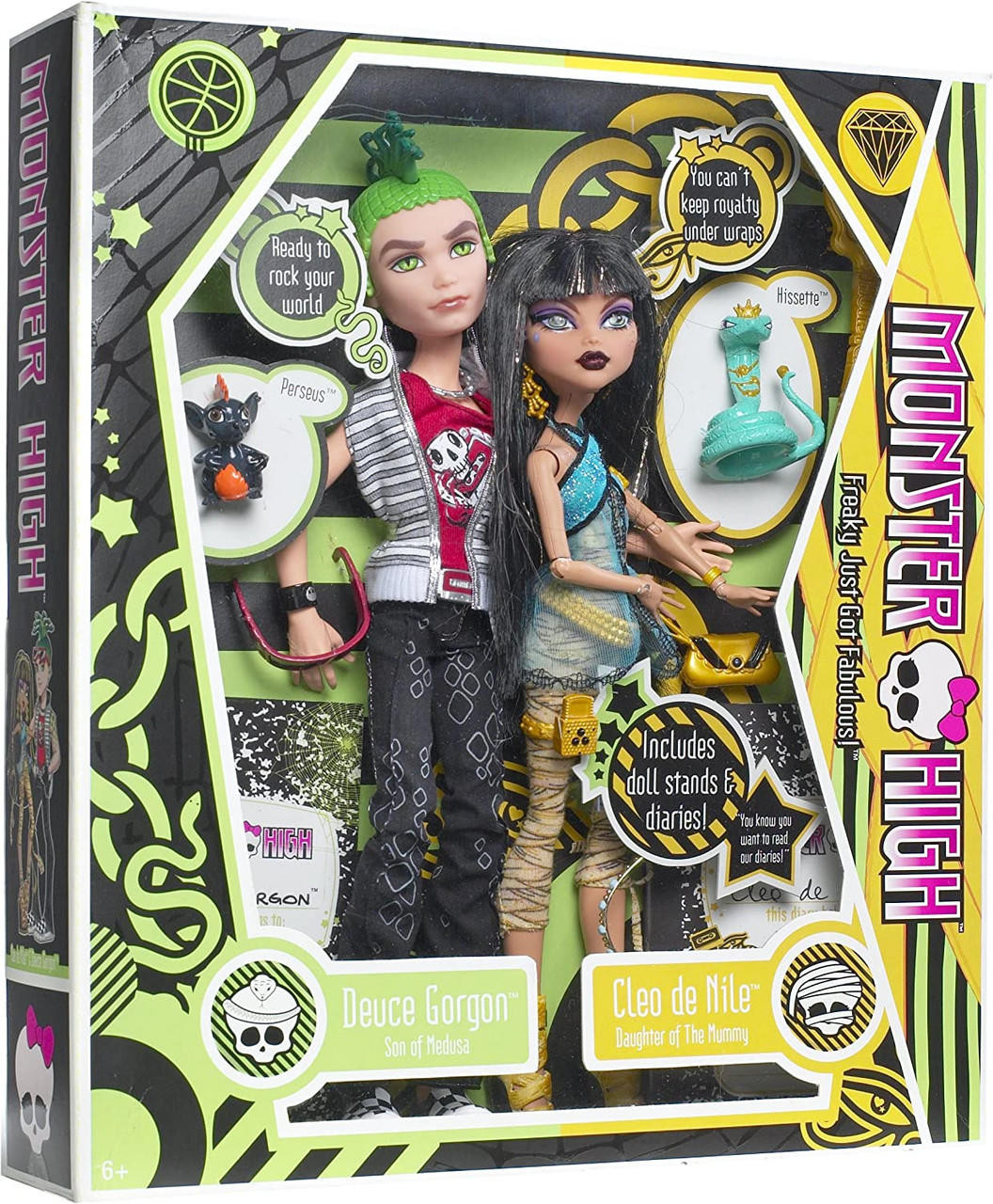 Monster High Deuce Gorgon and Cleo de Nile Doll Giftset 2009 Mattel N2854