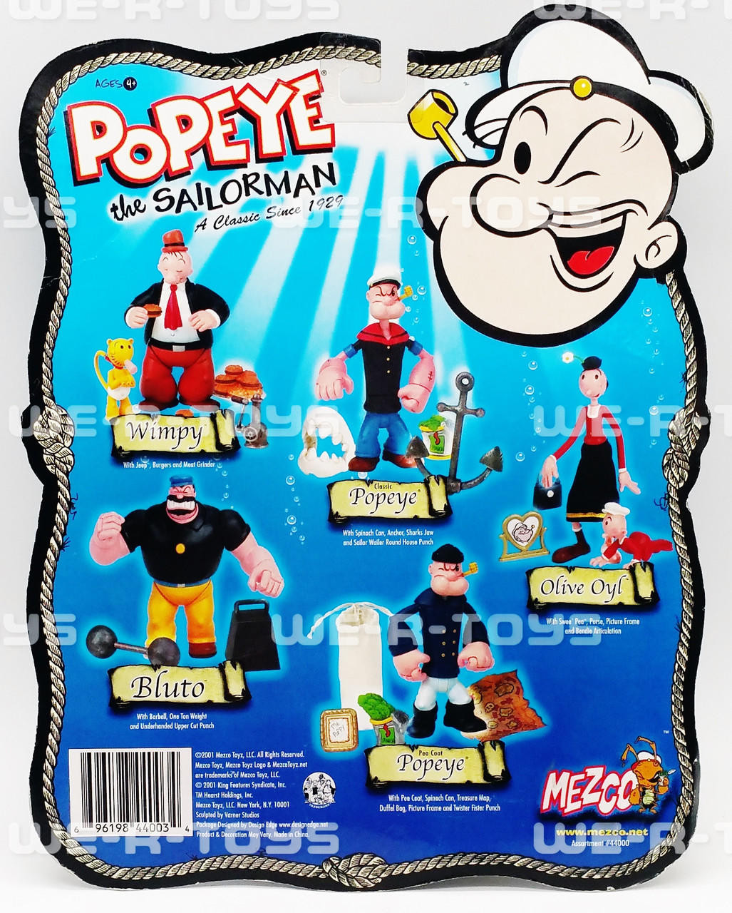 Popeye The Sailor Man Olive Oyl With Swee' Pea Action Figure Mezco