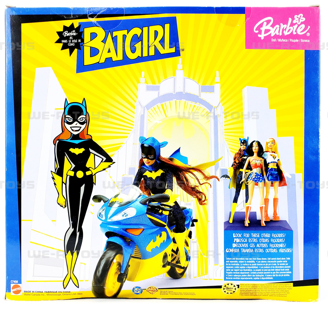 Barbie as Batgirl with Motorcycle Play Set 2003 Mattel C7458