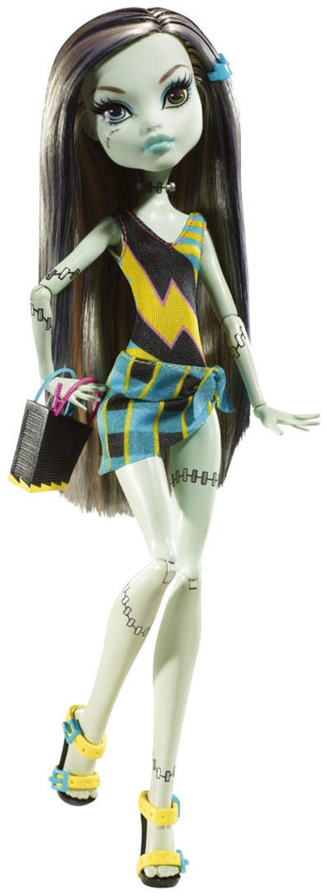 Monster High Gloom Beach Frankie Stein Doll 2010 Mattel T7988