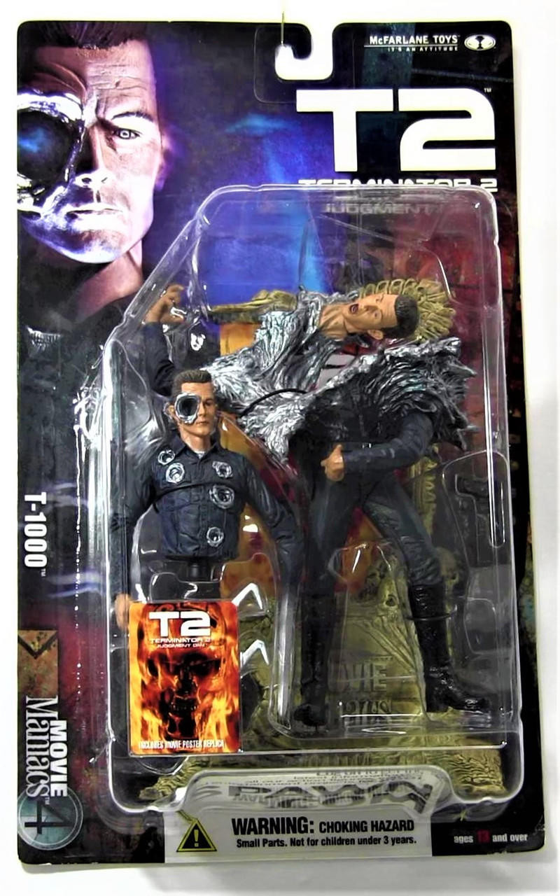 Movie Maniacs Series 4 T2 Terminator 2 Judgment Day T-1000 Action Figure  2001