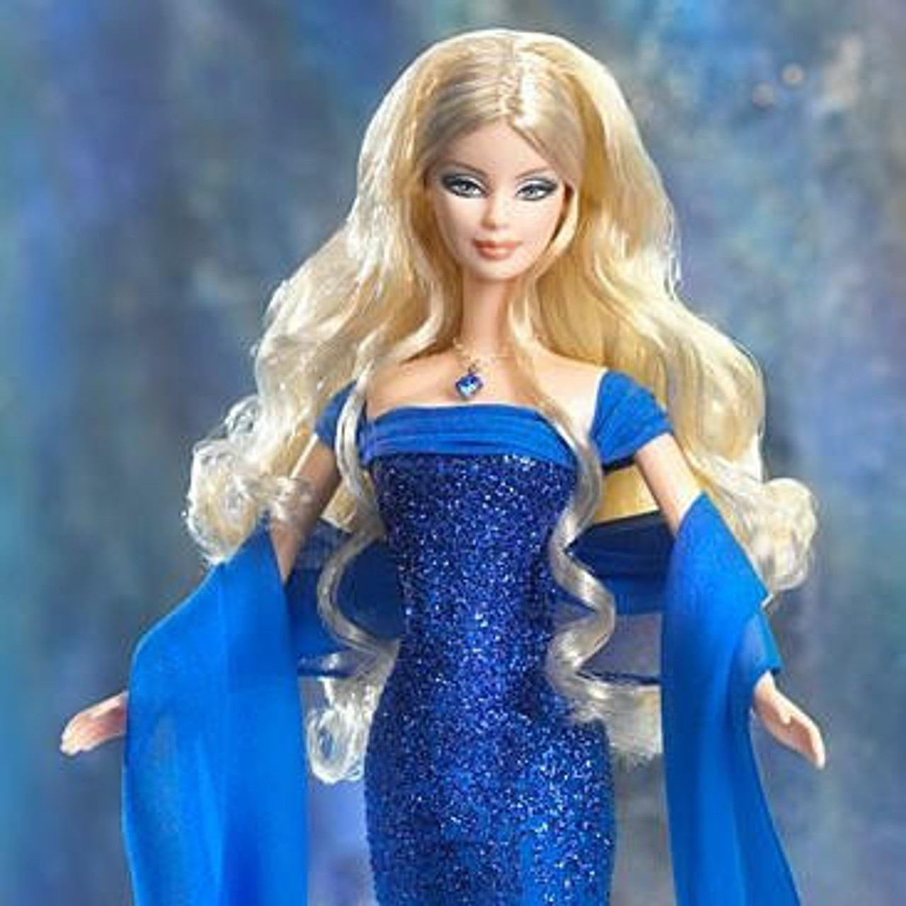 September Sapphire Birthstone Collection Barbie Doll 2002 Mattel #B2394