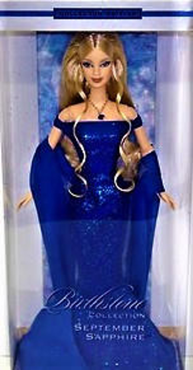 September Sapphire Birthstone Collection Barbie Doll 2002 Mattel #B2394