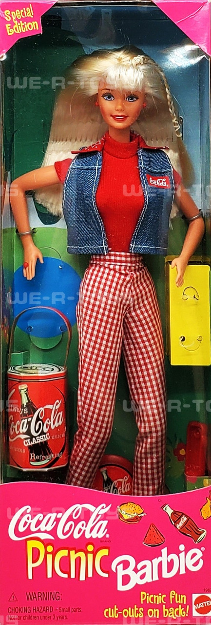 Coca Cola Picnic Barbie Doll Special Edition 1997 Mattel 19626
