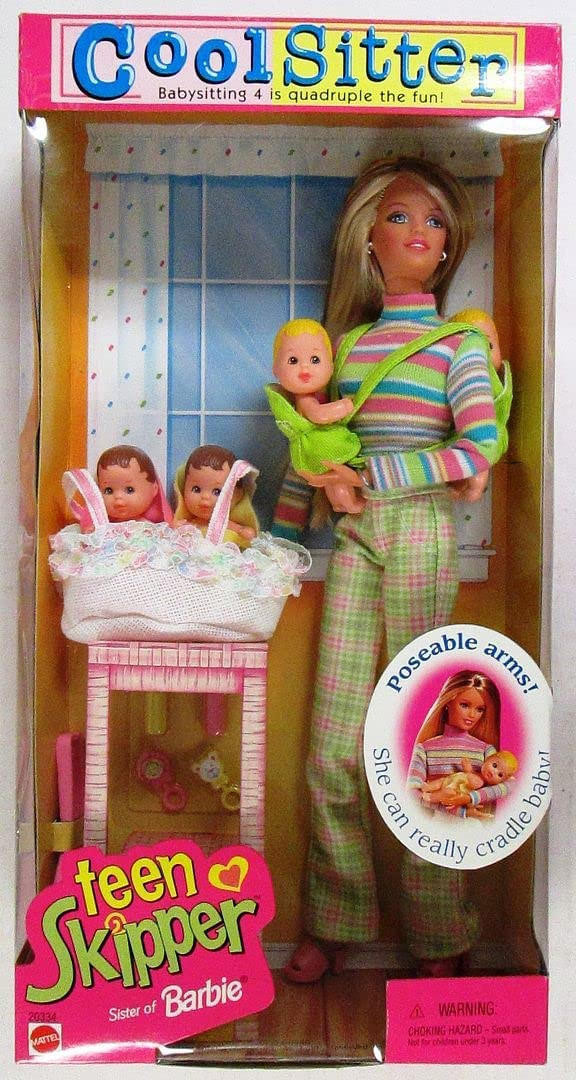 Barbie Cool Sitter Teen Skipper Doll 1998 Mattel 26756 We-R-Toys
