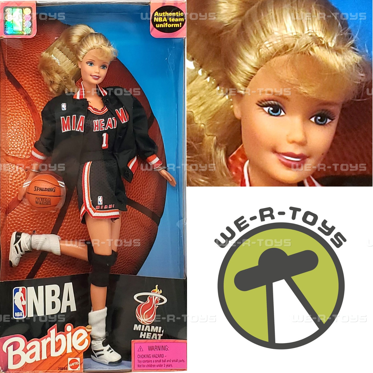 NBA Barbie Miami Heat Doll 1998 Mattel #20694