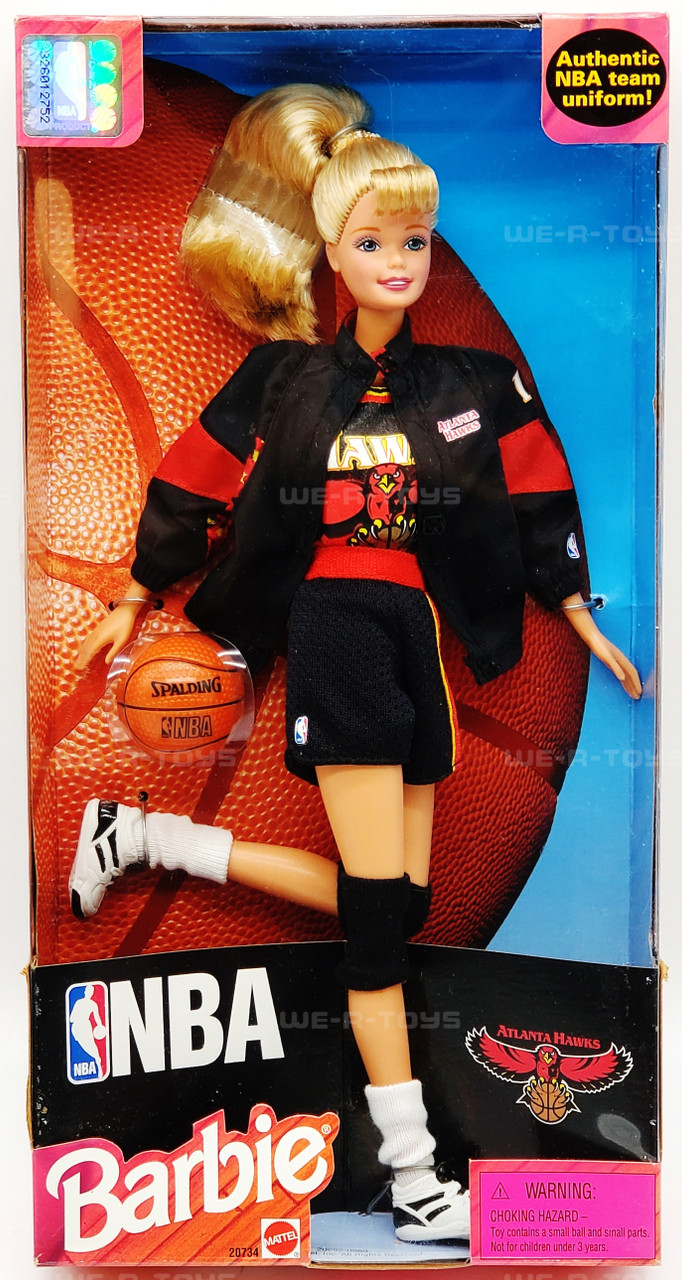 NBA Atlanta Hawks Barbie Doll Blonde 1998 Mattel No. 20734 NRFB