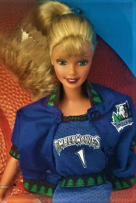 NBA Barbie Doll Minnesota Timberwolves 1998 Mattel 20702