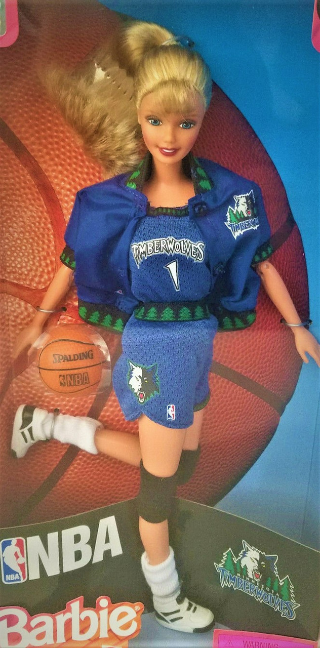 NBA Barbie Doll Minnesota Timberwolves 1998 Mattel 20702