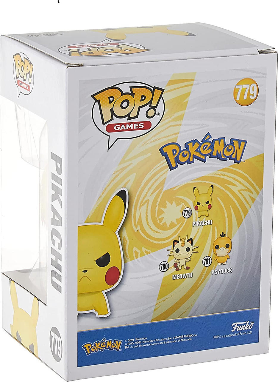 Funko Pop! Games Pokemon 779 Pikachu (Attack Stance) Vinyl Figure 2021 -  We-R-Toys