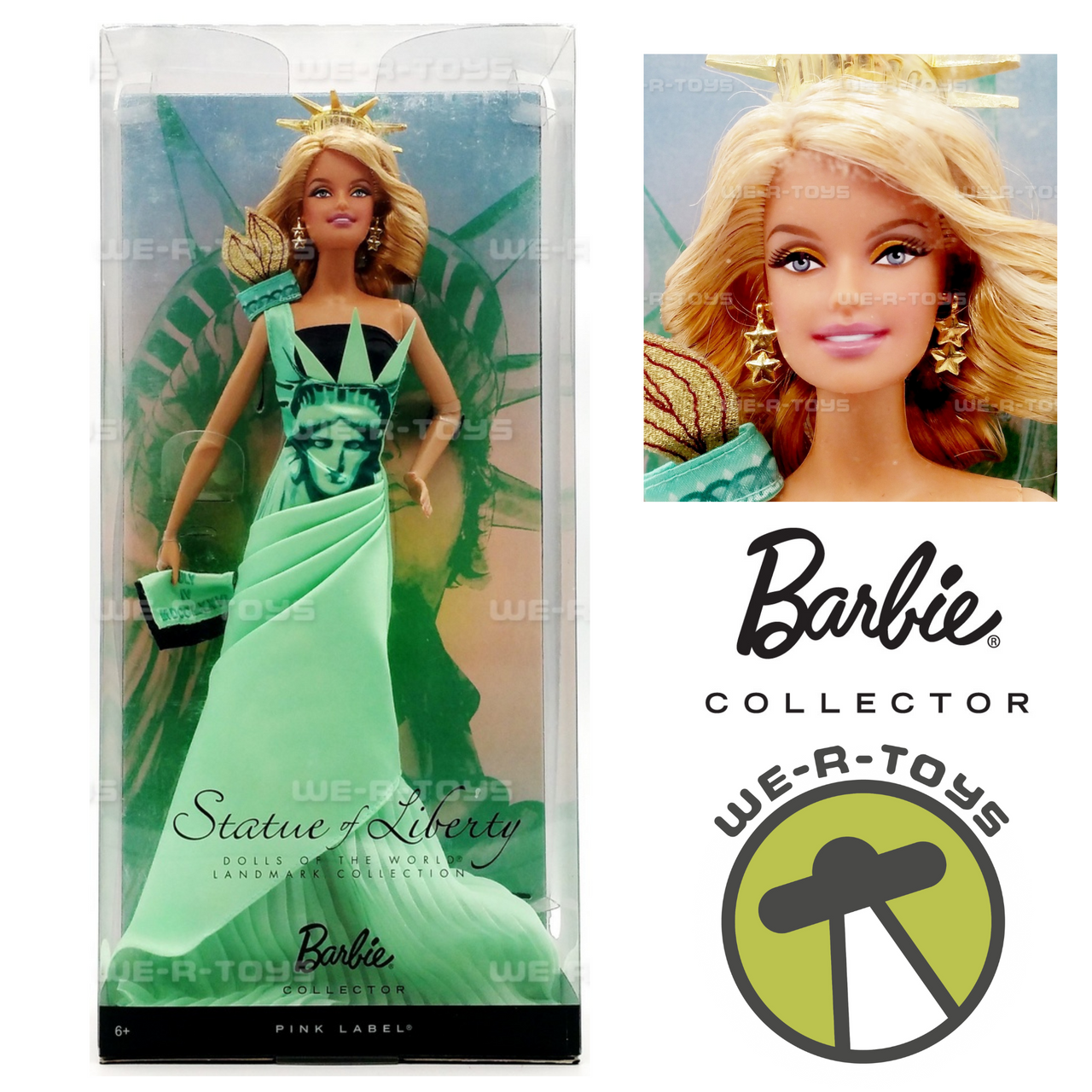 Dolls of the World Landmark Collection Statue of Liberty New York Barbie Doll Dolls of the World Landmark Collection Statue of Liberty New York Barbie Doll