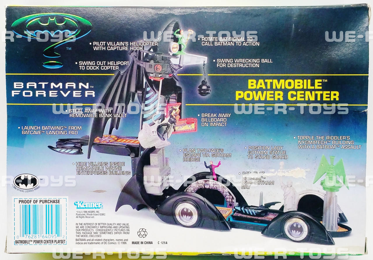 DC Batman Forever Batmobile Power Center Playset Kenner 1996 No