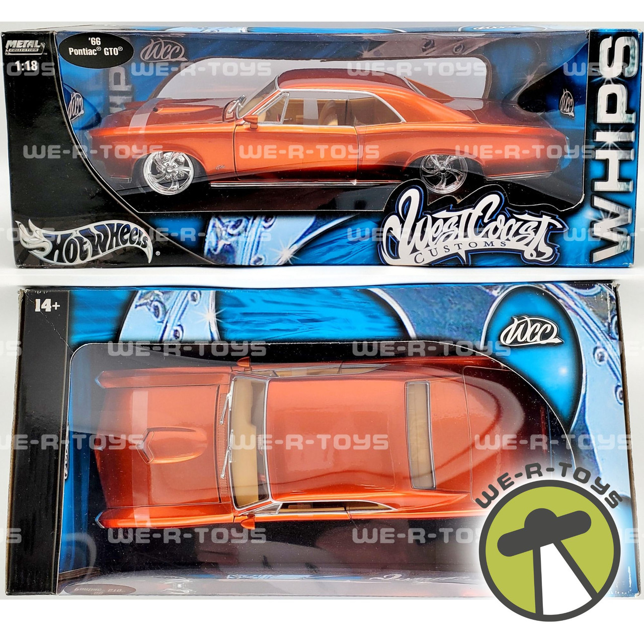 Hot Wheels West Coast Customs '66 Pontiac GTO Vehicle Mattel 2003