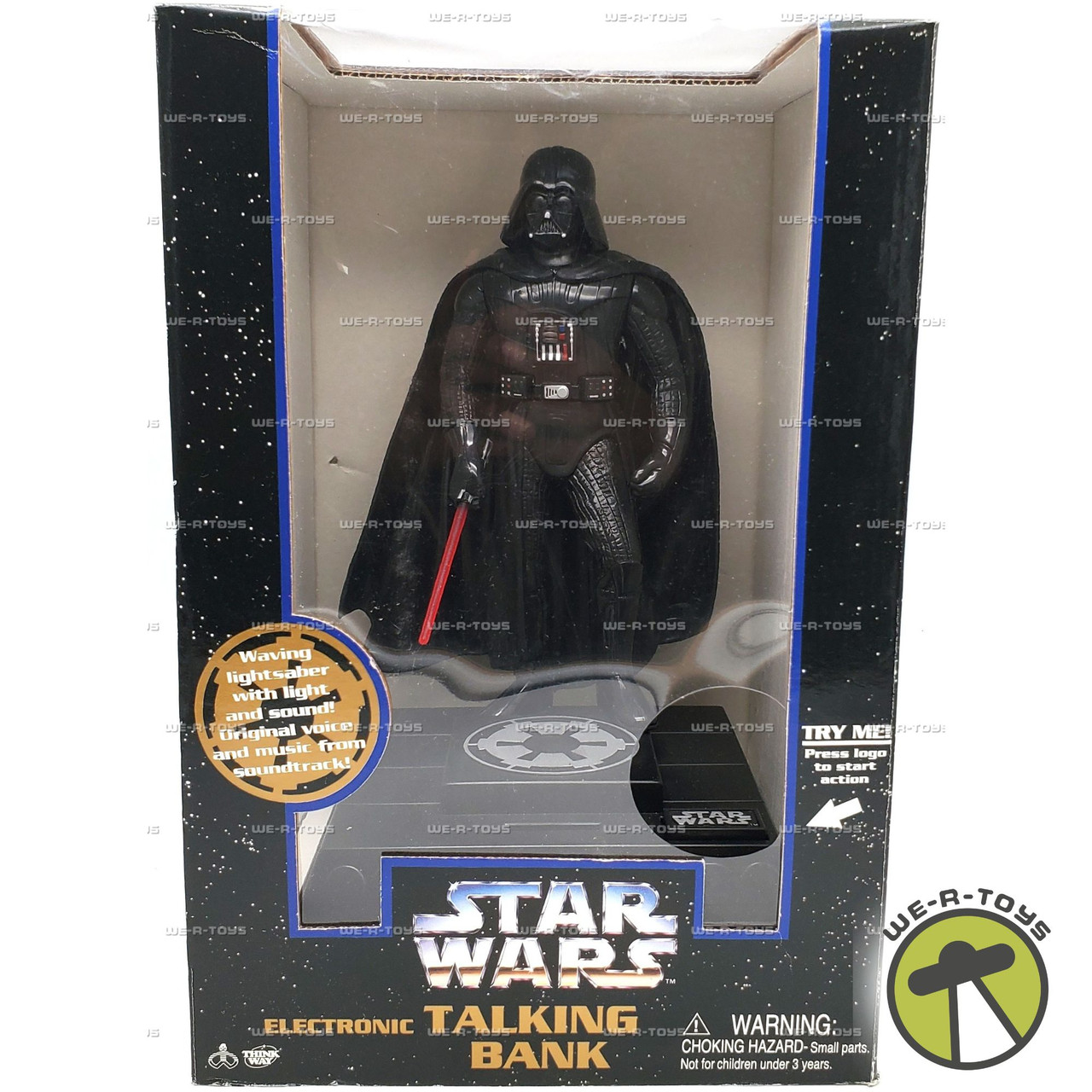Star Wars Darth Vader Electronic Talking Bank 1996 Think Way Toys