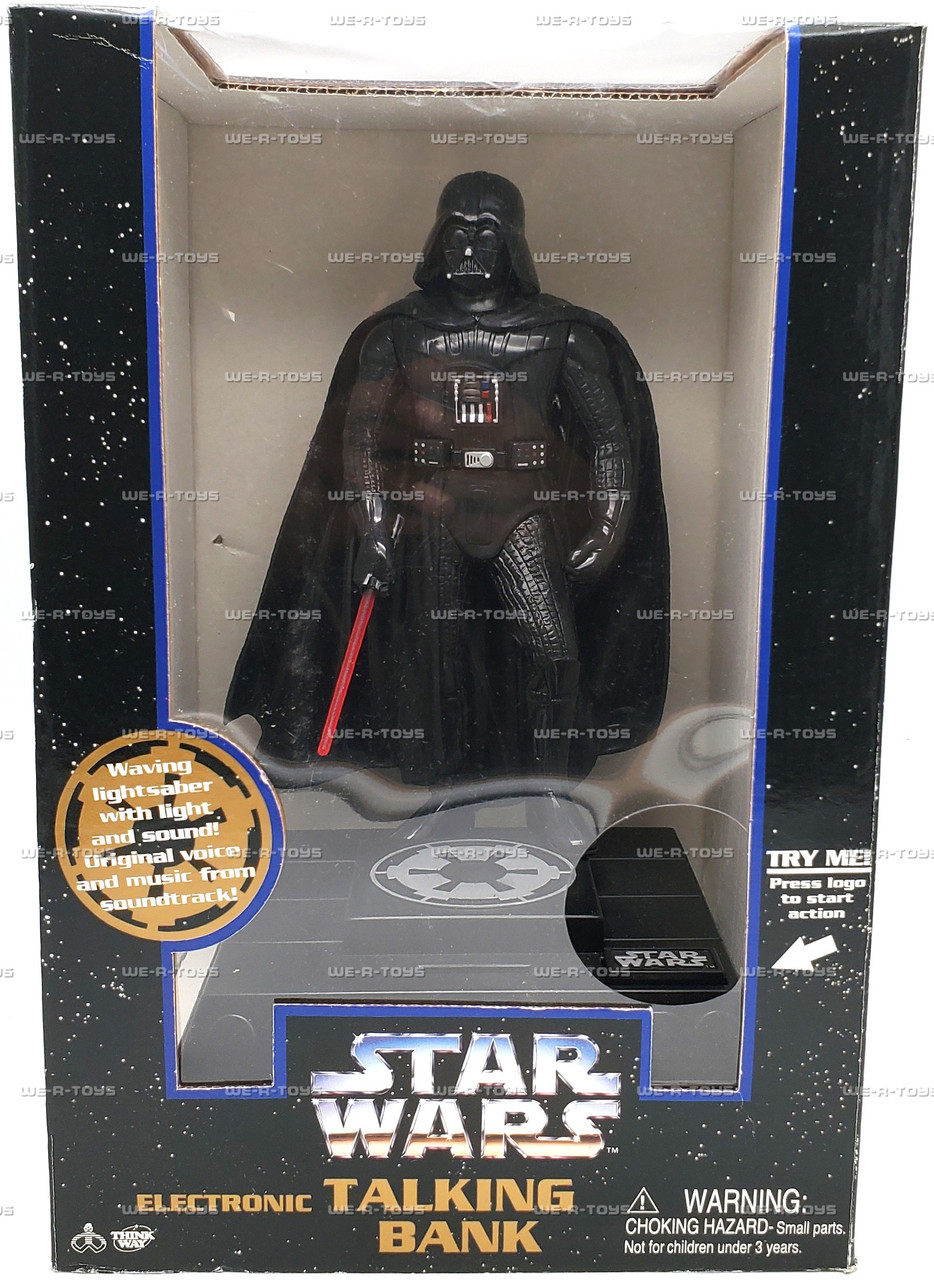 Star Wars Darth Vader Electronic Talking Bank 1996 Think Way Toys