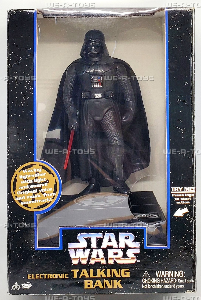 Star Wars Darth Vader Electronic Talking Bank 1996 Think Way Toys