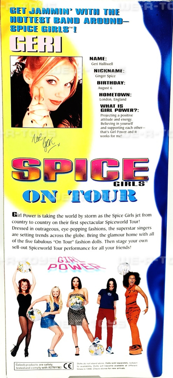 Spice Girls ON TOUR Ginger Spice Geri Halliwell 1998 Kaloob #23530 NRFB