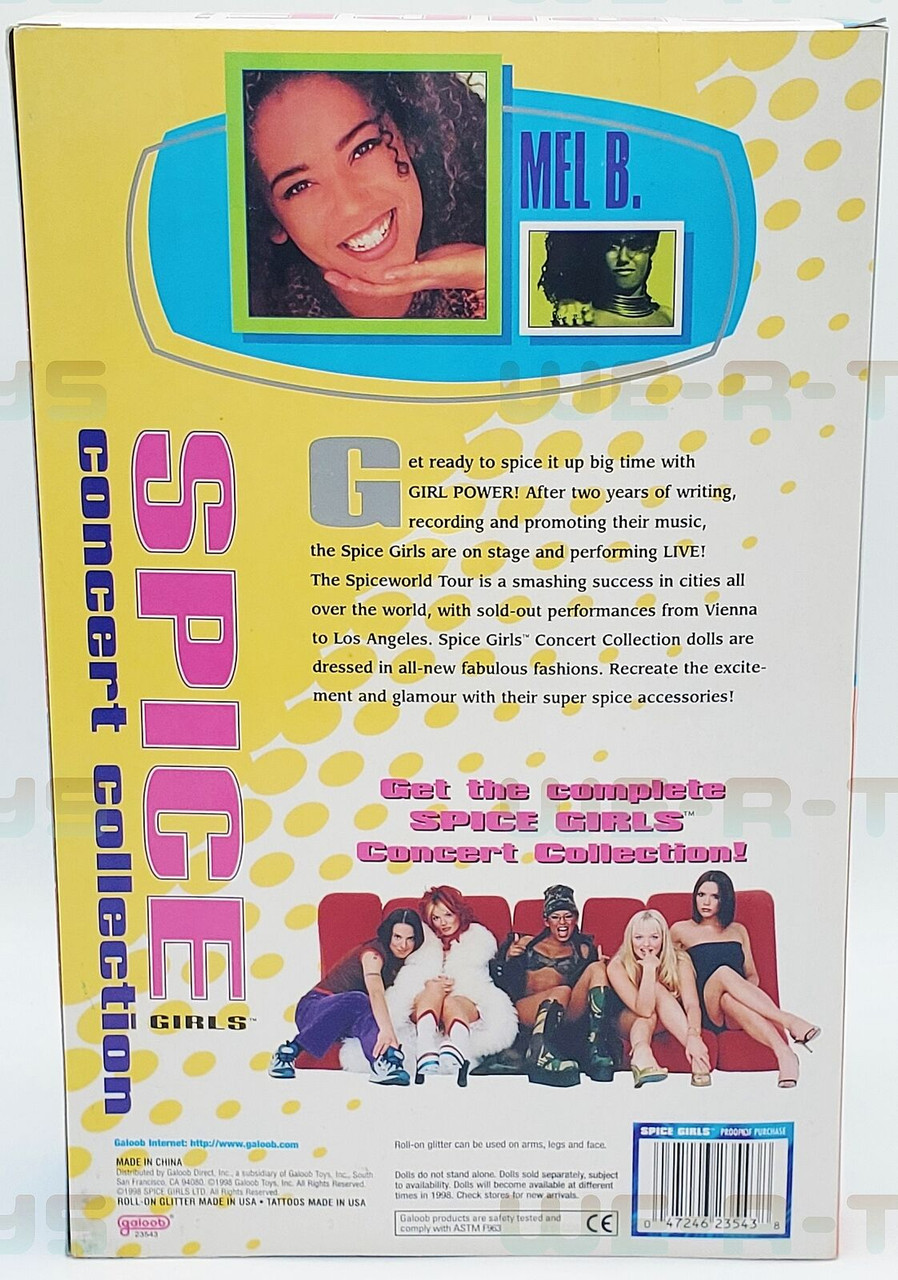 Spice Girls Concert Collection Doll Mel B -Scary Spice Galoob 1998 No.  23543 NEW