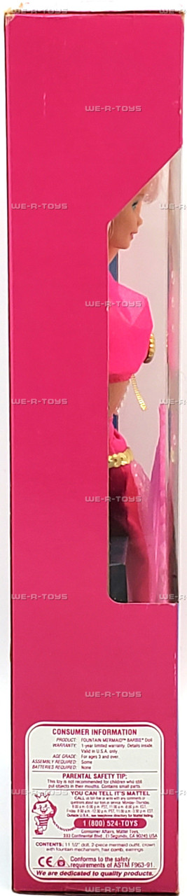 Barbie Fountain Mermaid Puppe – Originalverpackt – Mit Magischer Krone, Die Wasser Spritzt