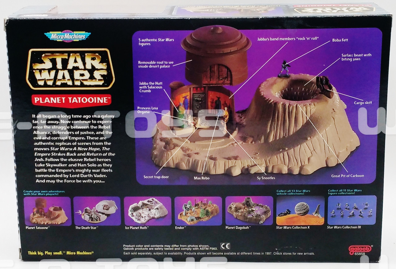 ガルーブ 1997年 スターウォーズ マイクロマシーン スレーブ1 タトゥイーン スターウォーズ デススター プレイセット マイクロマシーンズ