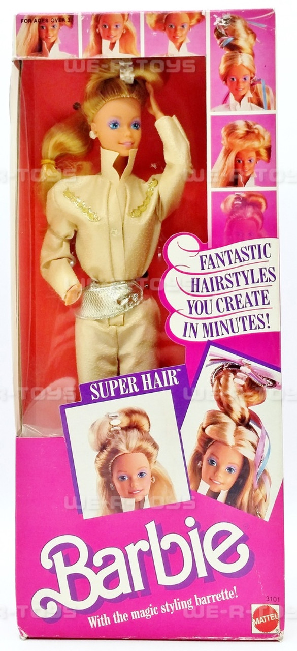 Super Hair Barbie Doll 1986 Mattel #3101 NRFB - We-R-Toys