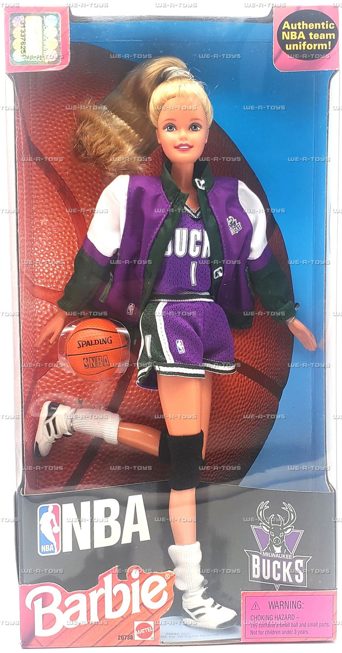 Barbie NBA Milwaukee Bucks 1998 Mattel No. 20738 - We-R-Toys