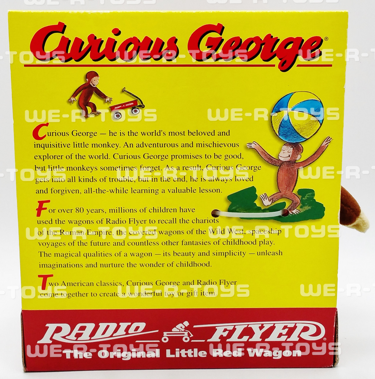 Curious George Radio Flyer Red Wagon 1998 #901CG NRFP - We-R