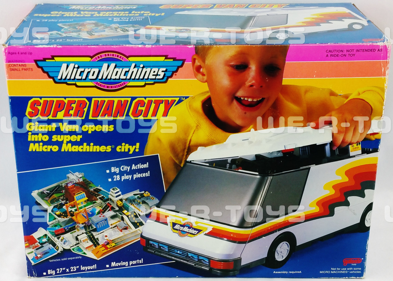 Micro Machines Super Van City Transforming Playset