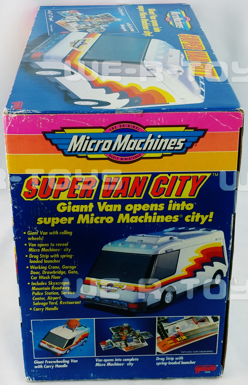 Vintage Micro Machines Super Van City Playset with original box