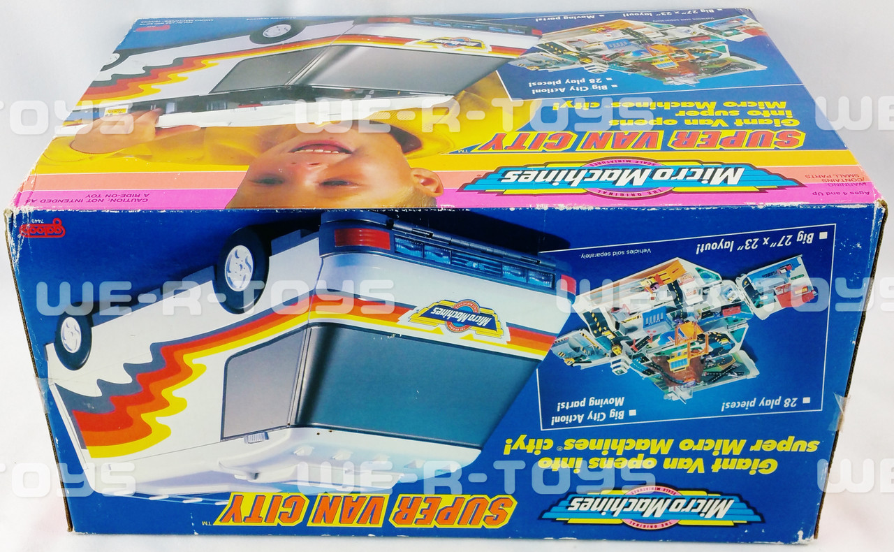 Vintage Micro Machines Super Van City Playset with original box