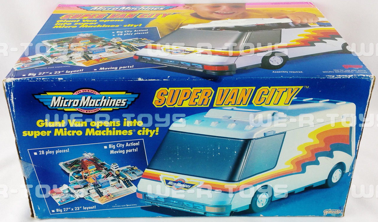 Vintage Micro Machines Super Van City Playset with original box