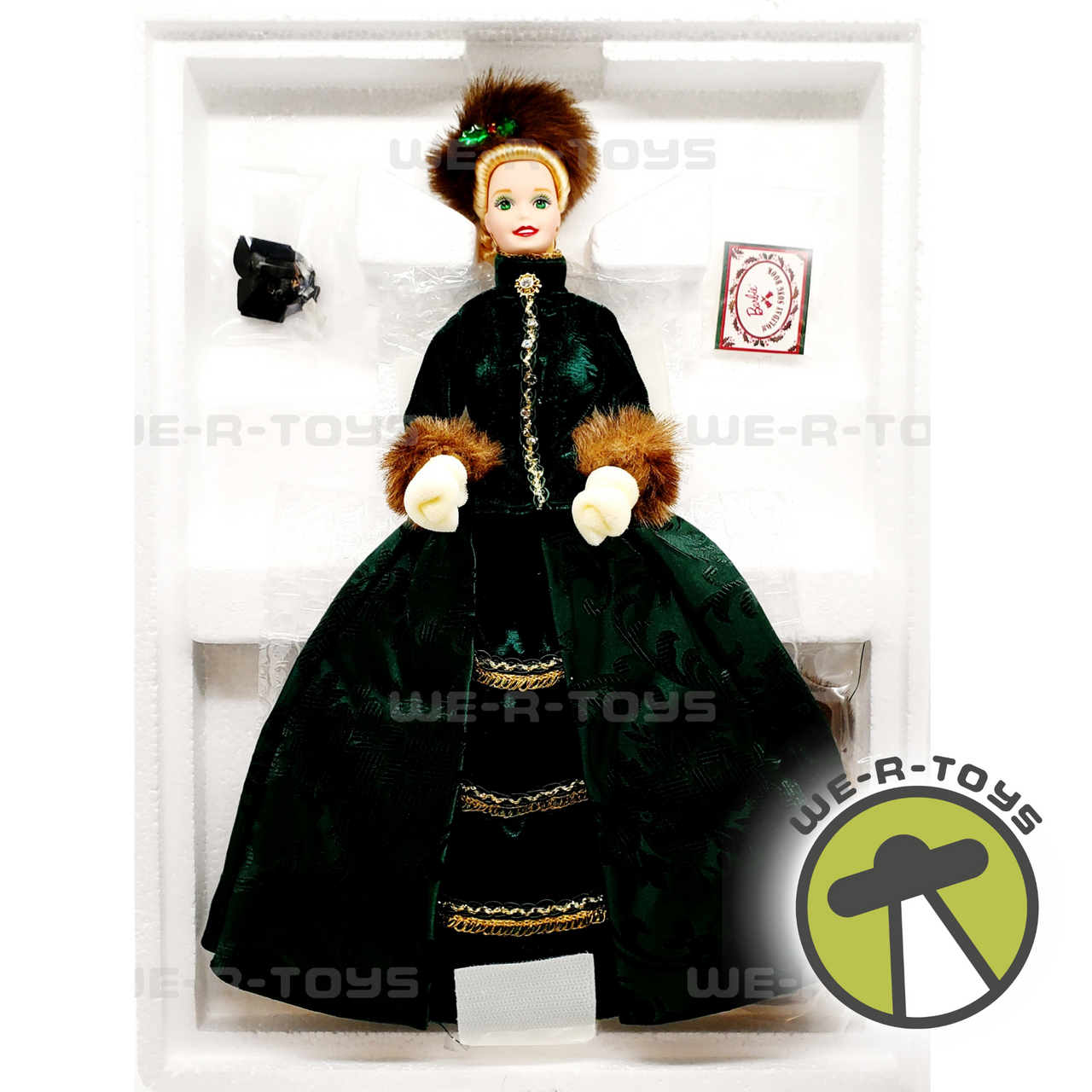 1996 Holiday Caroler Barbie Doll Holiday Porcelain Collection Mattel 15760 We R Toys