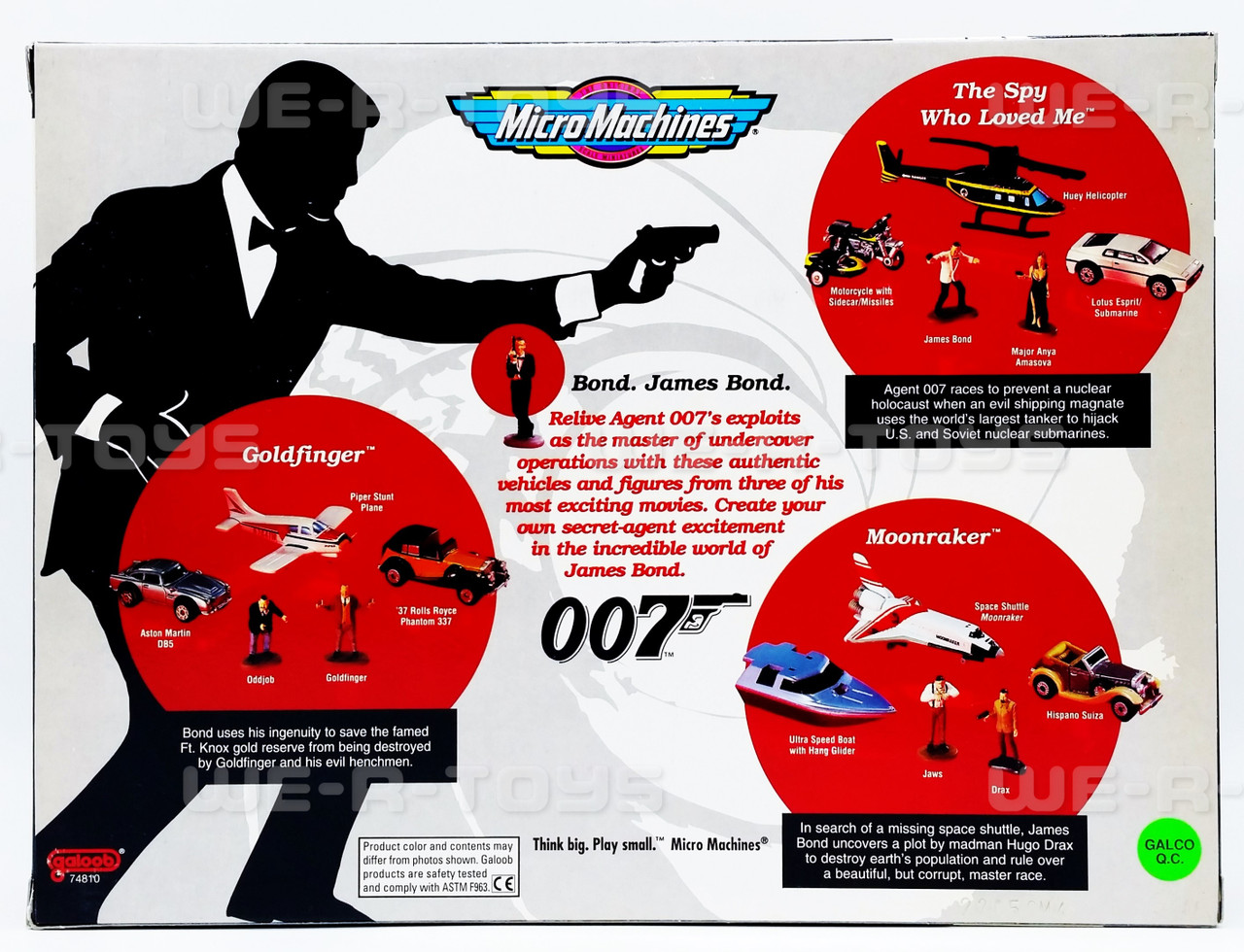 Micro Machines James Bond 007 Figures and Vehicles 1995
