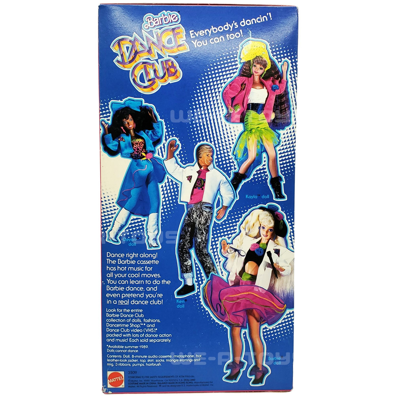 Barbie Dance Club Doll with Cassette Tape Hit Dance Single